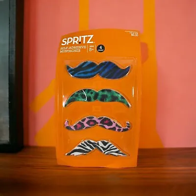Spritz Self-Adhesive Mustaches (4 CT) [Novelty/Party Favors] • $1.87