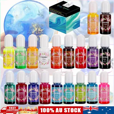 20 Bottles Epoxy UV Resin Coloring Dye Colorant Resin Pigment Art Craft DIY Kit • $23.99