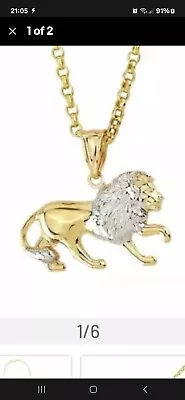 9ct Gold Necklace Lion • £11.57