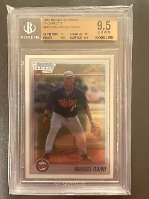 2010 BOWMAN CHROME MIGUEL SANO Bgs 9.5 • $7.50