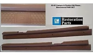 1983-92 F Body Door Sill Plates Beechwood Pair Body By Fisher • $177.99