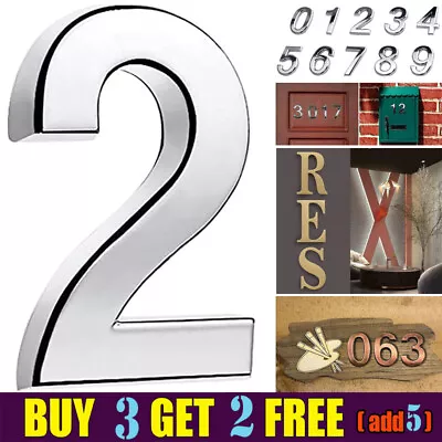 A-Z Letters Numbers Stickers Self Adhesive House Address Mailbox Hotel Door Room • £1.99