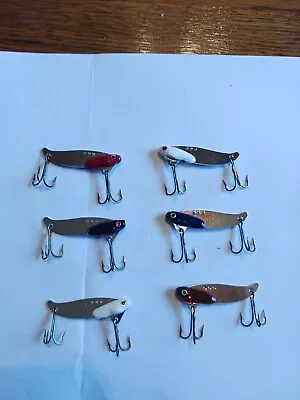 Blade Baits 1/4 Oz  Vibrating Fishing Lures 6 Total Zonar Sonar Etc. #1 • $11.99