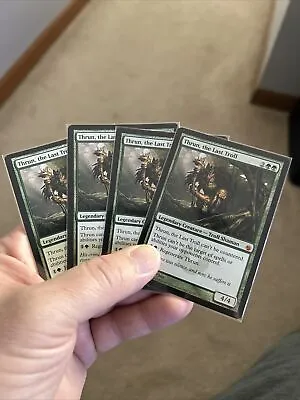 4X Thrun The Last Troll English Mirrodin Besieged MTG Magic • $10.99