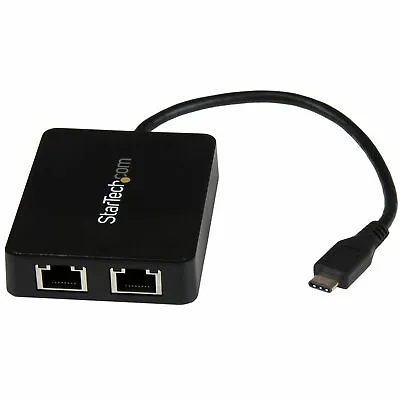 £114.92 • Buy Star Tech 5G USB C To Dual RJ45 Ethernet Adapter With USB A Port For Mac/Windows