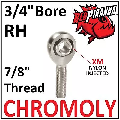Rh 7/8-14 Bore 3/4 Chromoly Male Heim Joint Linkage Rod End Ball Steering Drag • $26