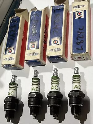 AC Delco Spark Plugs  42FS  X 4  NOS  • $32