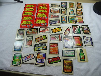 1986 Vintage Topps WACKY PACKAGES STICKERS 10 Sealed Packs & 35 Extras Card Lot • $34.95