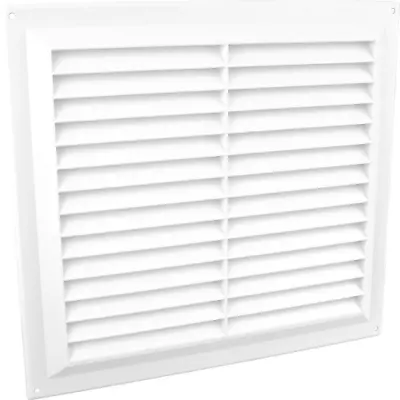 9 X 9  White Louvre Vent Caravan Air Vent Ventilator Cover With Flyscreen • £4.65