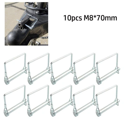 $29.40 • Buy 10X Car Trailer Coupler Hitch Pin Lock Square Shape Towing Shaft Locking Pin Set