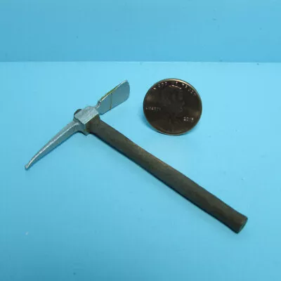 Dollhouse Miniature Outdoor Pick Axe Tool With Wood Handle B0256 • $3.32