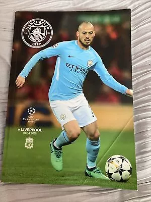 Manchester City V Liverpool Champions League Programme 10 April 2018 • £3