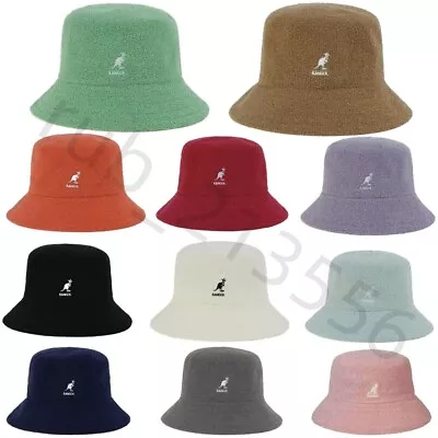 New Kangol Bermuda Casual Bucket Hat Flat Top Knit Hats CapSports Women Men Hat • $15.88