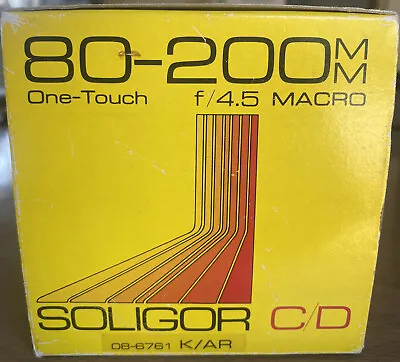 $10 • Buy Soligor 80-200mm F:4.5 Zoom Lens Works Great!