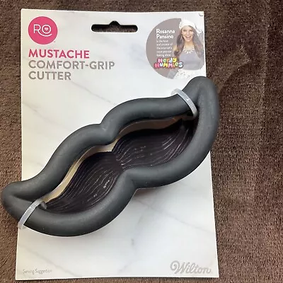 Wilton RO Mustache  Comfort Grip Cookie Cutter New In Original Packages • $7.99