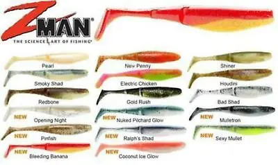 Zman 5 Inch Scented Paddlerz Soft Plastic Lure • $11.98