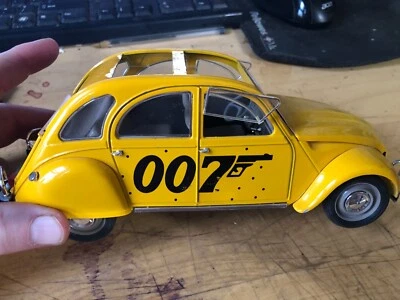 $25 • Buy James Bond 007 1:43 French Solido 1829 Citroen 2CV - 9 Inches Length - 1 Ib 4oz