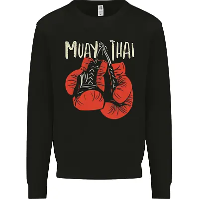 Muay Thai Boxing Gloves MMA Mens Sweatshirt Jumper • $20.19