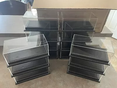 Display Case With Black Leather Base 1:24 Scale • $190