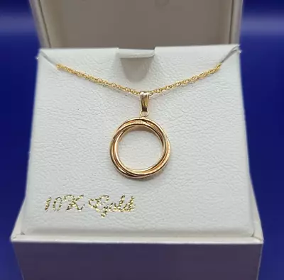 Everlasting Gold 10k Gold Love Knot Pendant Necklace • $24.99