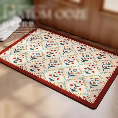 £33.59 • Buy Non-slip Carpet European Retro Soft Water Absorbing Mat Doormat Bathroom TOILET