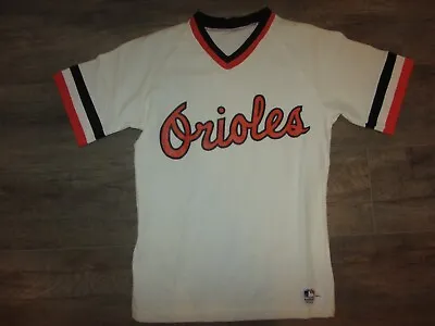Baltimore Orioles Medalist Sand-Knit MLB Baseball Jersey S White Vintage Team • $38.25