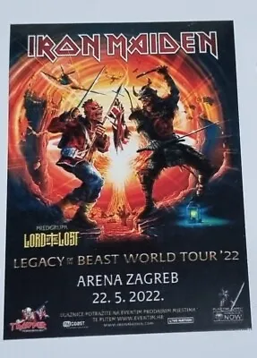 Zagreb Poster Legacy Of The Beast Tour 2022  Fridge Magnet • $4.35