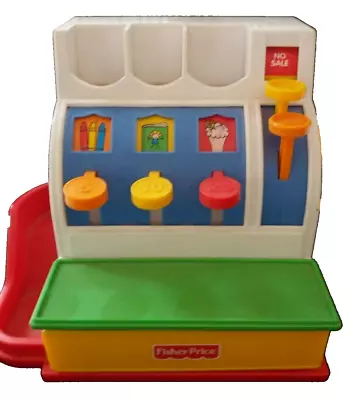 Fisher Price Cash Register 1984 No Coins Vintage Toy • $24.99