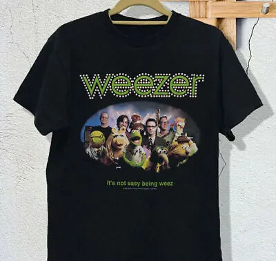 Rare Weezer Muppets Collaboration 2002 Black All Size Unisex T-Shirt PD529 • $6.99