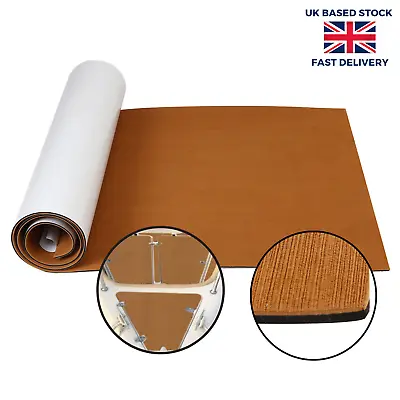 6 Mm EVA Foam Teak Boat Yacht Decking Mat Flooring Sheet Carpet Marine 240x90 Cm • £43.99