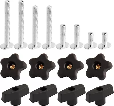 71121V T Track Knob Kit W/Threaded Knobs And 5/16”-18 T Track Bolts 16 Piece Se • $17.99