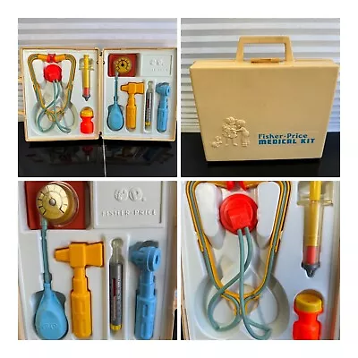 Fisher Price Doctor Nurse Kit Complete #936 Medical Set Case Vintage 1977 GREAT! • $28.49