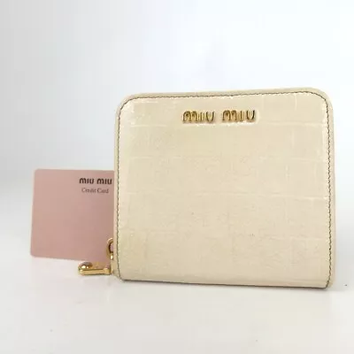 Authentic Miu Miu  Wallet Leather [Used] • $0.99