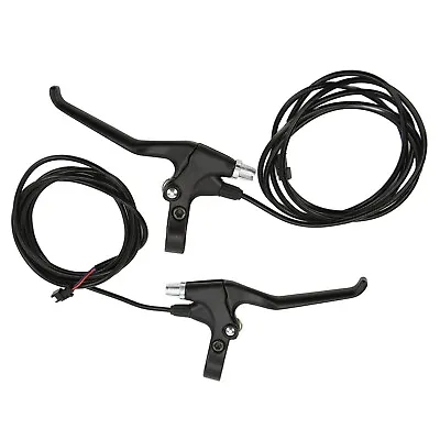 Bike Brake Levers Power Off Brake Handle Aluminum With SM Connector For ElectrQS • $18.04