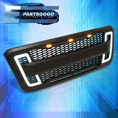 For 04-08 Ford F150 Front Grille Bumper Mesh Grill W/ LED DRL Turn Signal Lights • $163.99