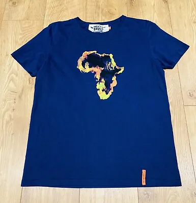 Vents Brull Original T Shirt Size L Large Blue - Africa African Continent Design • £19.99