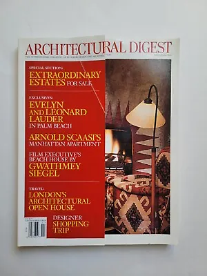 Architectural Digest Magazine November 2000 Vintage  • $16.99