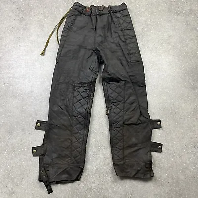 Vintage Belstaff International Made In England Waxed Cotton Motorcycle Trousers • £140