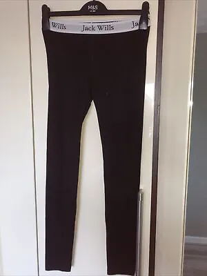 Ladies Black JACK WILLS Leggings Size Small. • £8