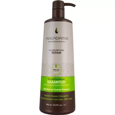 Macadamia Professional Nourishing Repair Shampoo 1000ml - Medium To Coarse Hai • £26.45