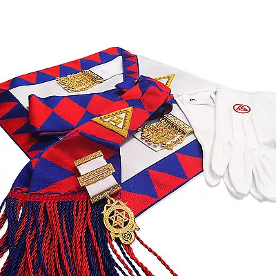 New Masonic Royal Arch Companions Apron Sash Jewel & Gloves RA Chapter Regalia • £59.99