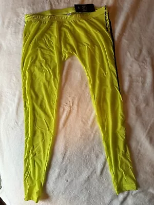 N2N Bodywear Men's Hero X Semi Sheer Gym Tights Size XL Yellow NWT • $50