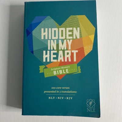 Hidden In My Heart Scripture Memory Bible NLT (Softcover) • $25