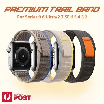 $6.79 • Buy Trail Loop Apple Watch Band Strap IWatch Series 9SE 8 7 6 5 40 41 44 45 49 Ultra