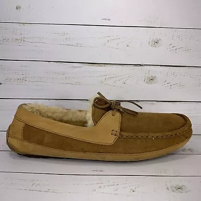 UGG Byron Leather Chestnut Sheepskin 5102 Comfort Slippers Mens Size US 13 • $59.99