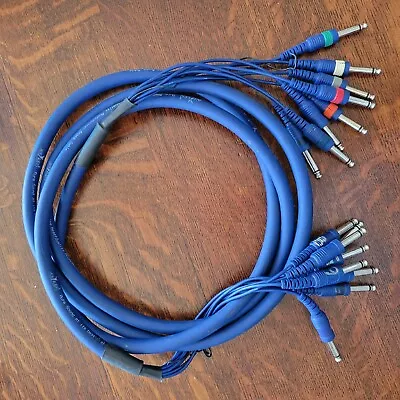 10' 1/4  TS Male To 1/4  TS Male Audio Snake (8-Channel) • $30