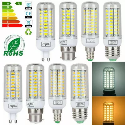 LED Corn Light Bulbs E12 E14 E27 G9 B22 7W 12W 15W 20W 25W 5730 SMD Decor Lamps • $2.35