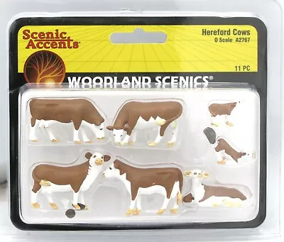 Woodland Scenics A2767 Hereford Cows (O Scale) Farm Animals Cattle Scenery  • $29.99