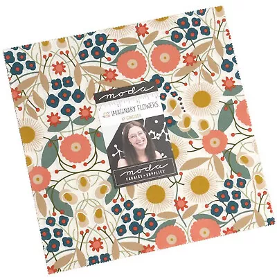 Imaginary Flowers Moda Layer Cake 42 100% Cotton 10  Precut Quilt Squares • $47.99