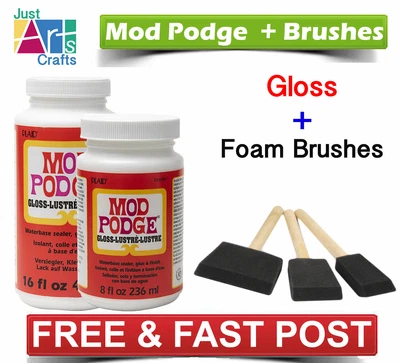 £18.93 • Buy Gloss Mod Podge Decoupage Glitter Glue Sealer Varnish 8 16 Modge Pod Adhesive